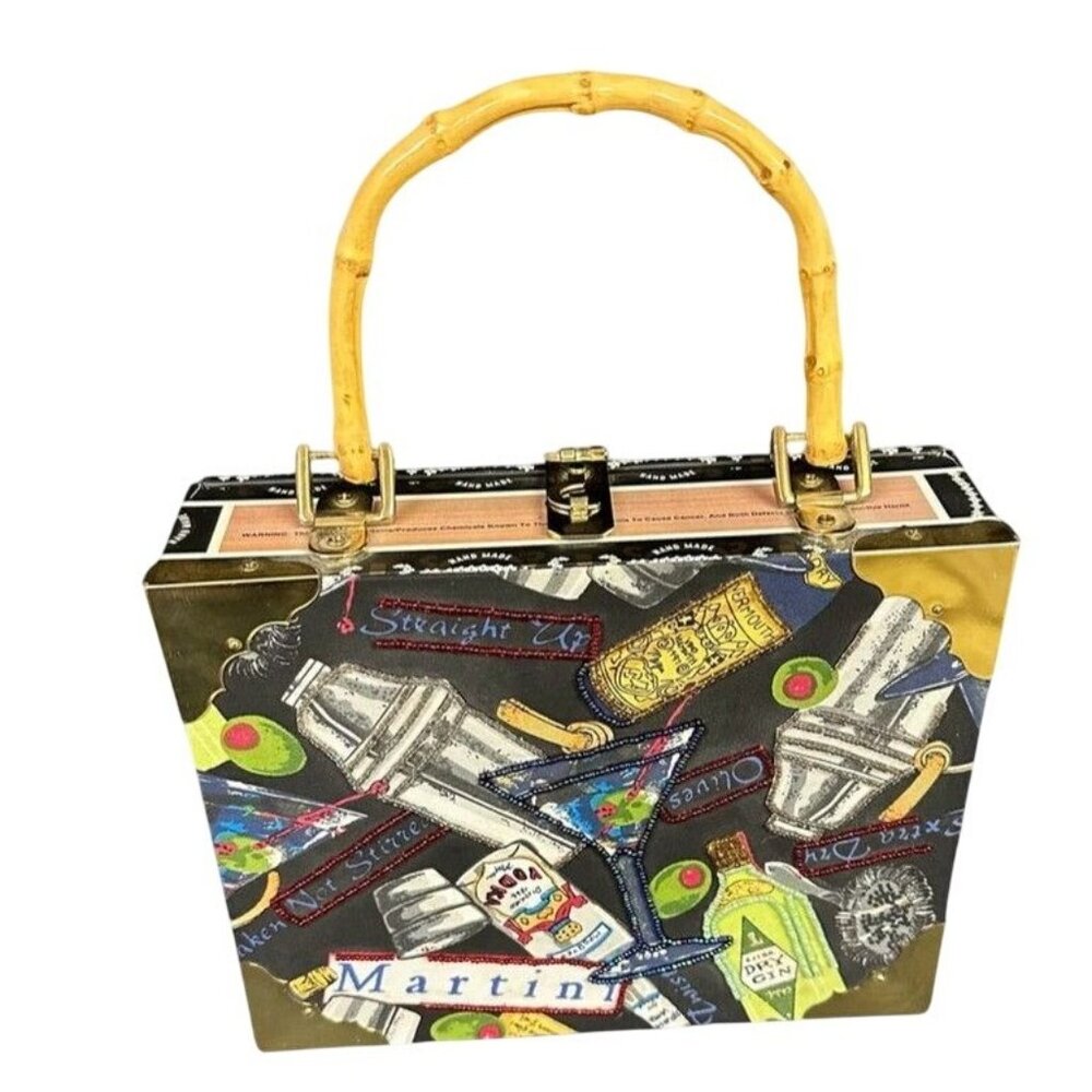 Vintage Cigar Box custom Handmade handbag purse Romeo Roma Whimsical NEW $185 - Picture 2 of 6